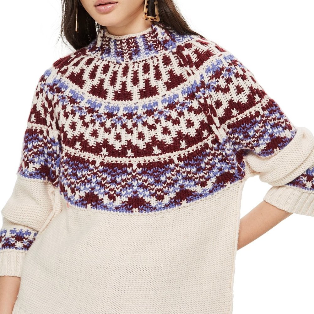 Reverse Fair Isle Sweater